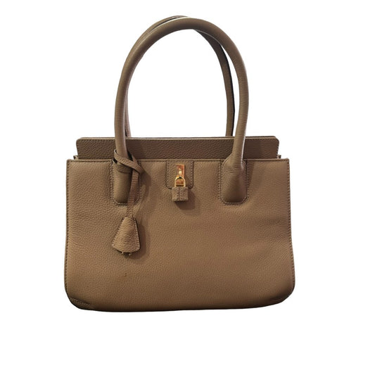 Brown Leather Handbag by Tous