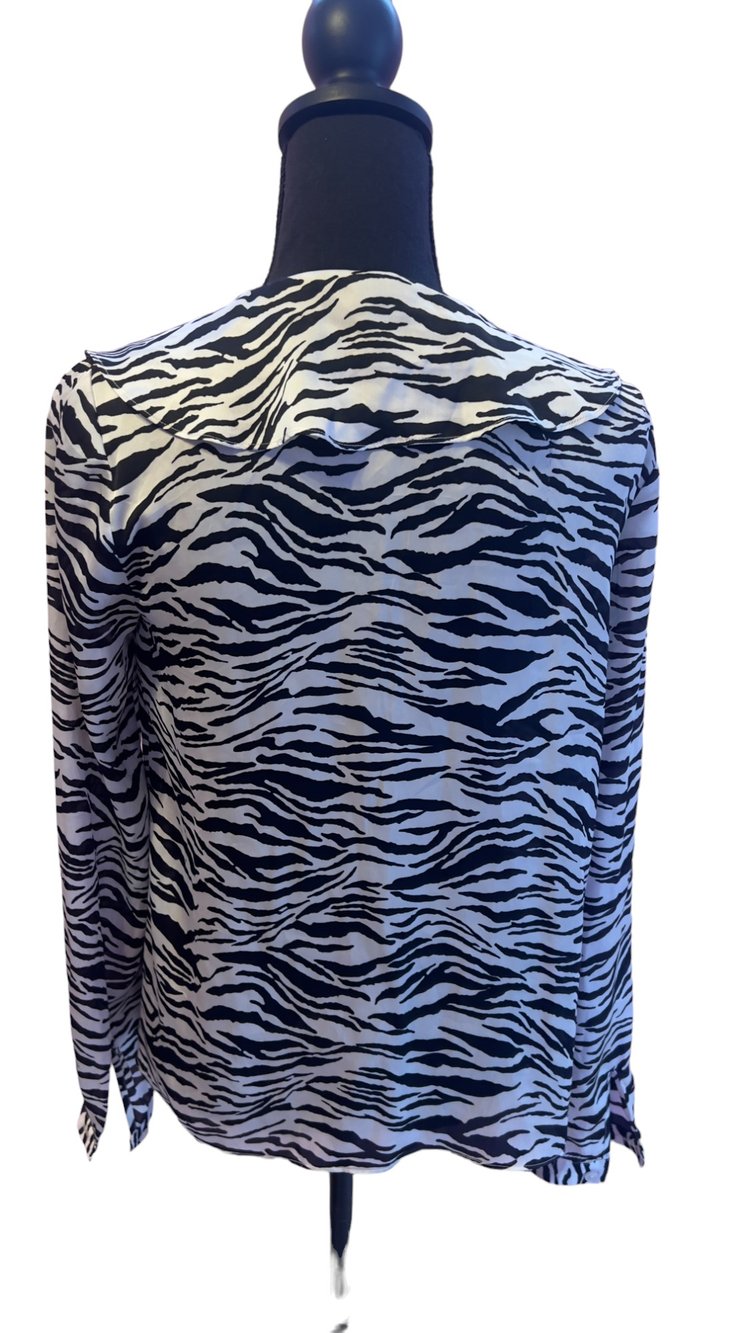 Zebra Print Blouse by Jones New York