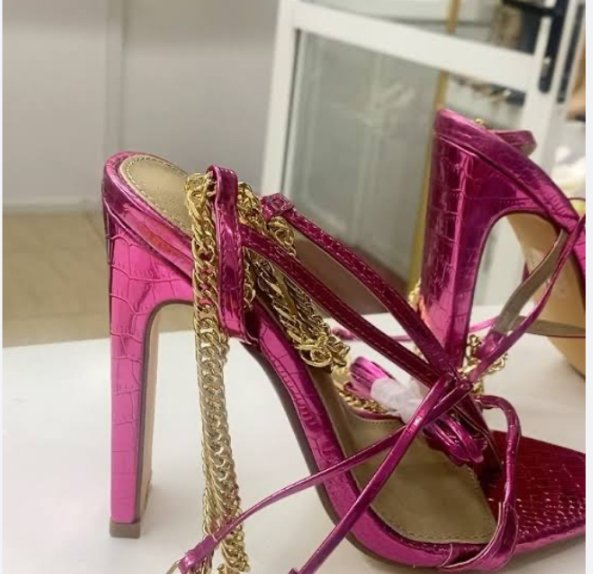 EGO Purple Strappy Heels