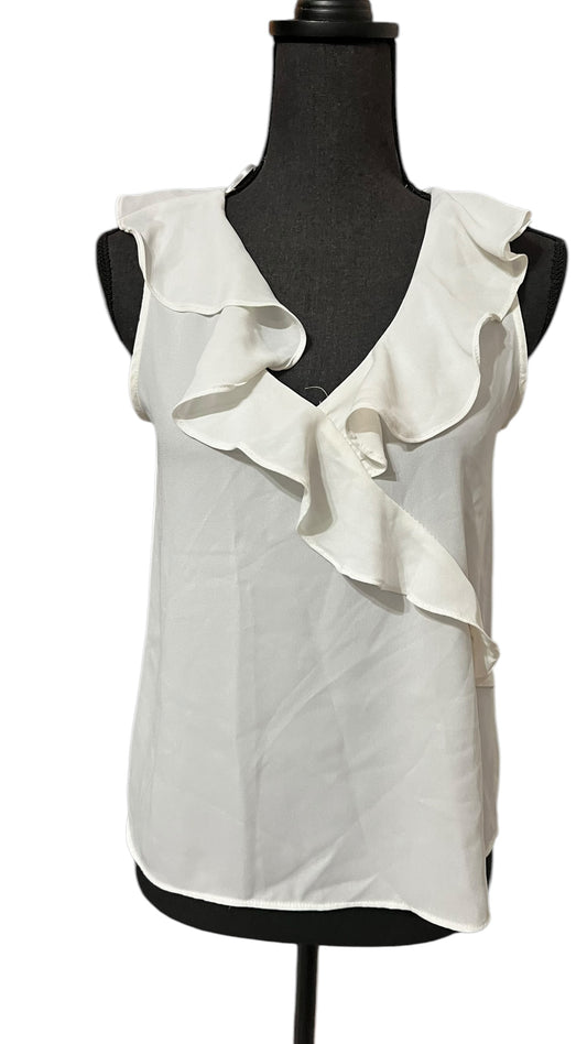 White Sleeveless Blouse by Zara