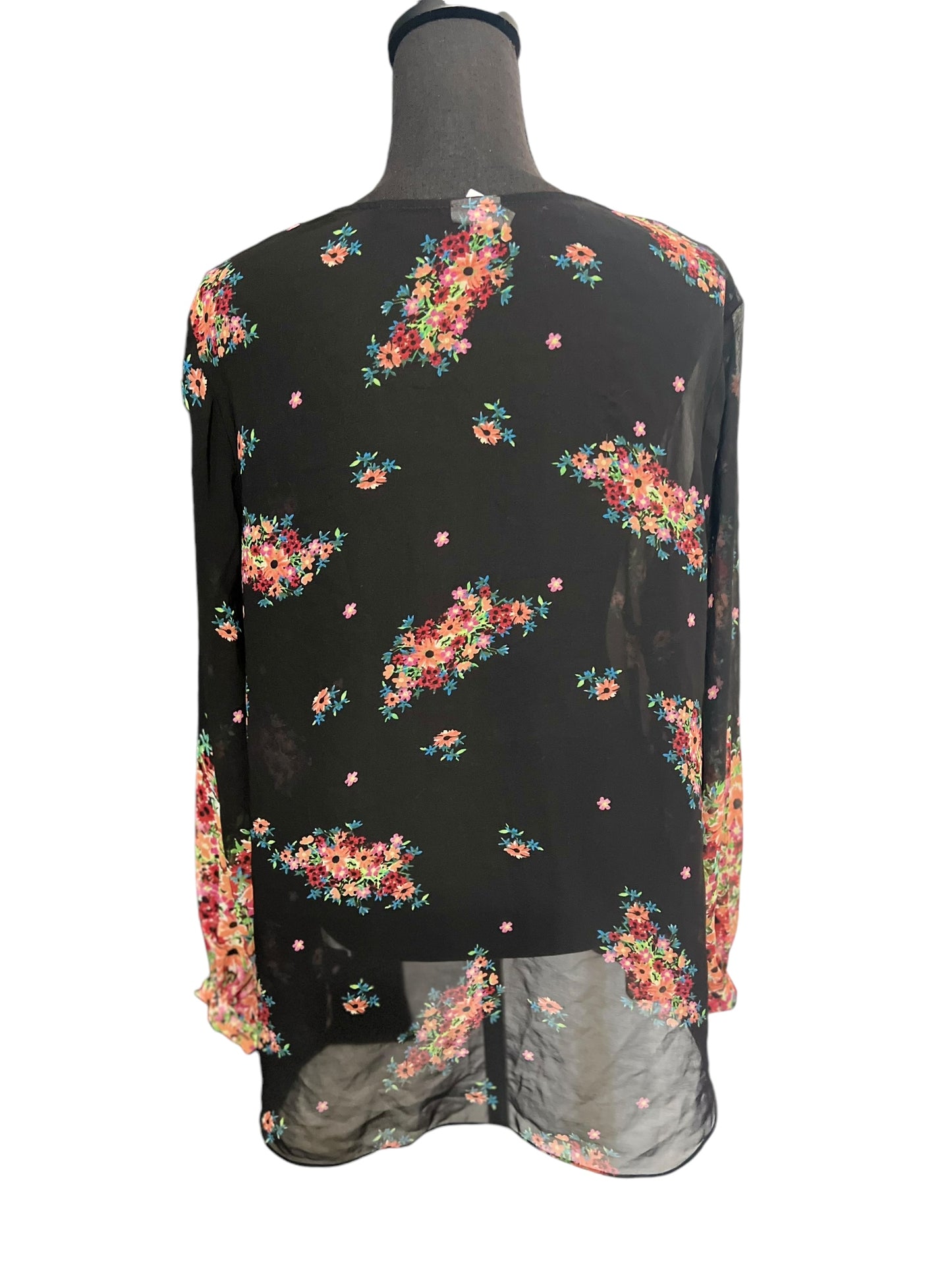 Sheer Floral Blouse