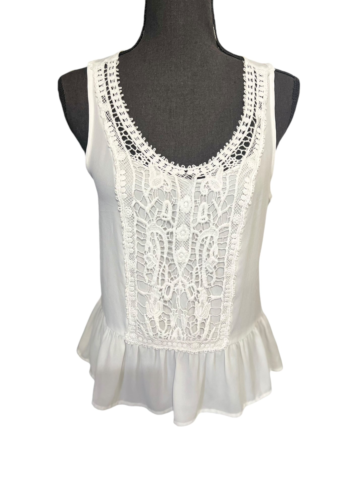 White Sleeveless Blouse by Lauren Conrad